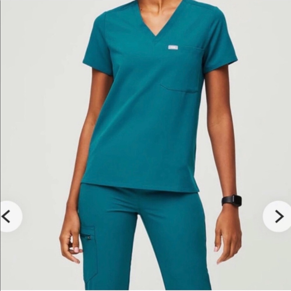 FIGS Axim Cargo Scrub Pants - Pacific Blue